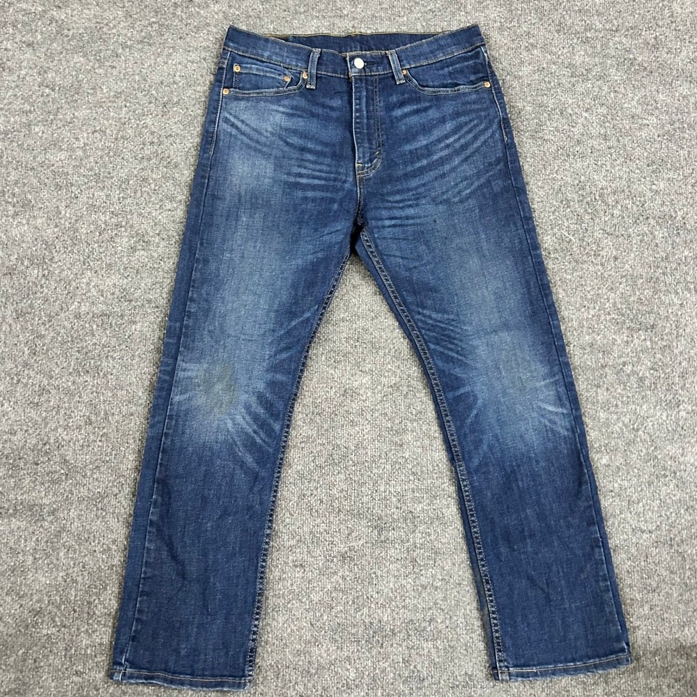 Levi's Jeans Mens Size 34 Blue 513 Slim Straight Dark Wash Stretch Denim 08513